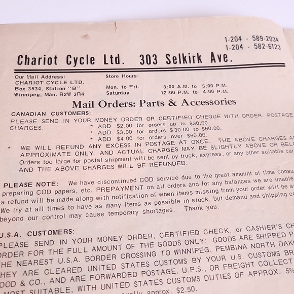 1973 Chariot Cycle Ltd / Motorcycle Shopping Book / Vintage - Picture 12 of 13